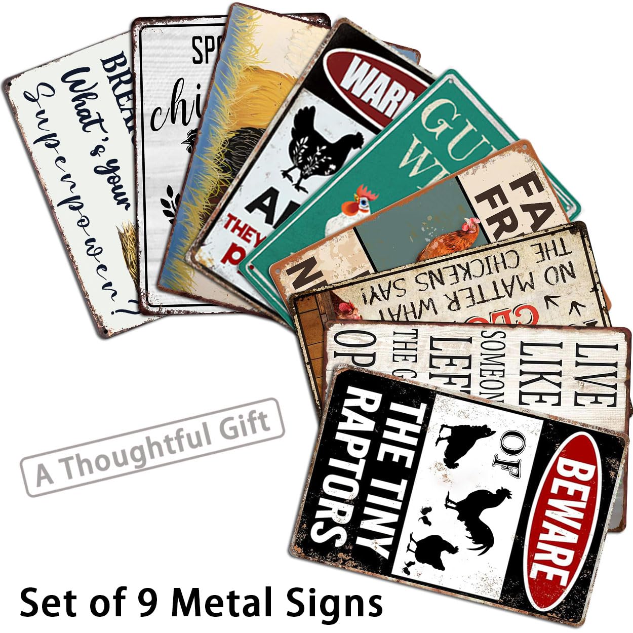 CONHUIDF metal farm sign outdoor decor 03 offers weatherproof garden appeal.
