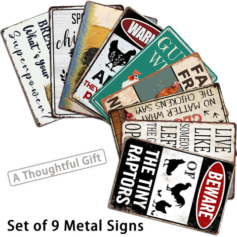 CONHUIDF metal farm sign outdoor decor 03 offers weatherproof garden appeal.
