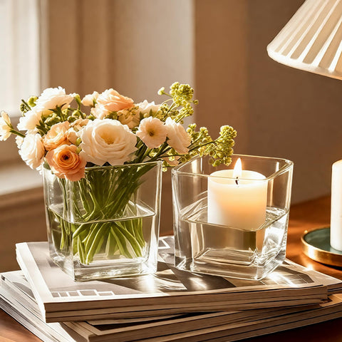 CONNOO reusable glass vases simplify long-term decor at home or venues.