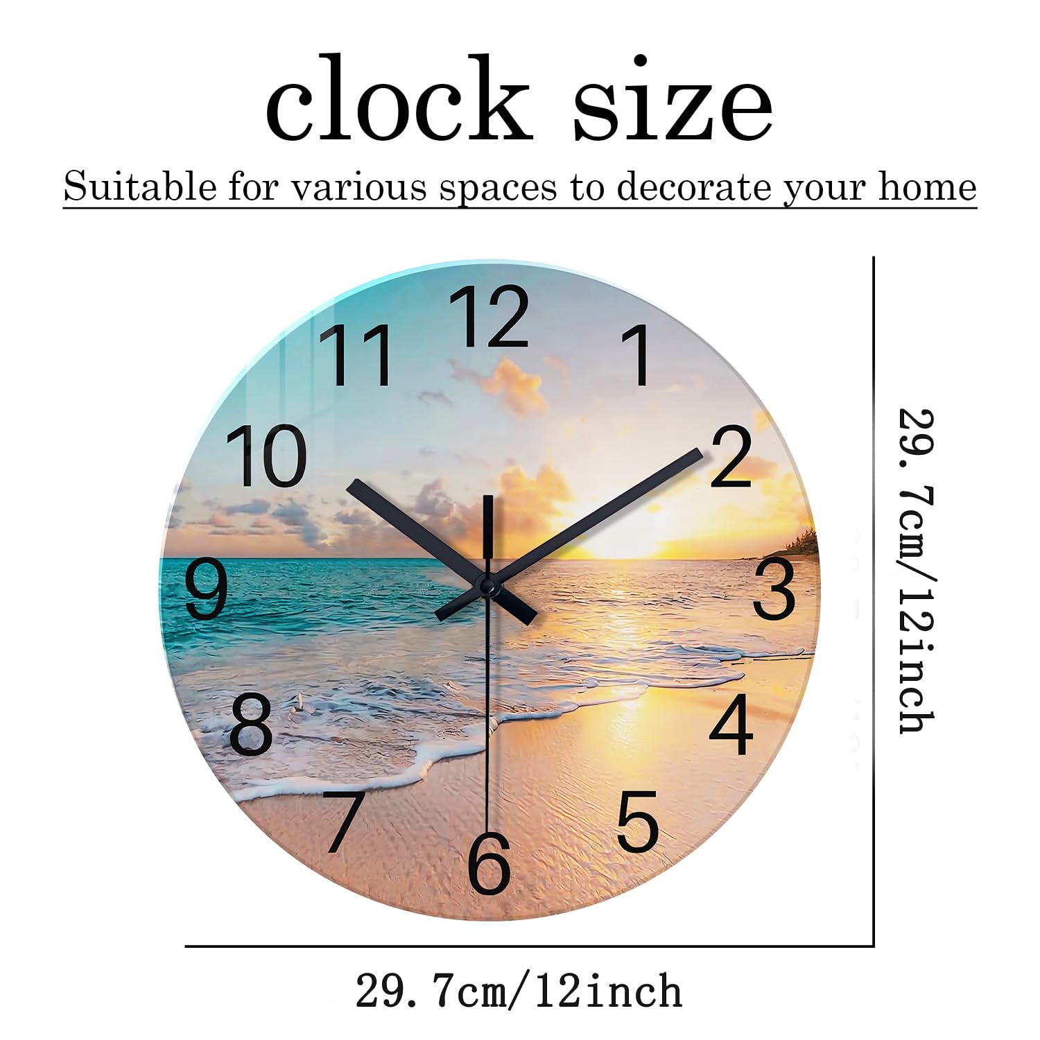 Constantplanet 12-inch clock provides stylish bathroom-to-office decor options