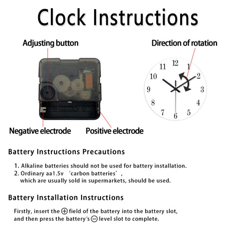 Constantplanet battery-operated wall clock runs on one AA for easy, cord-free setup