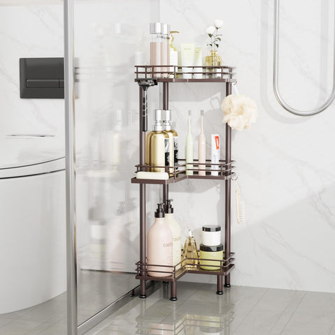 Consumest adjustable feet stabilize on uneven surfaces for safer storage.
