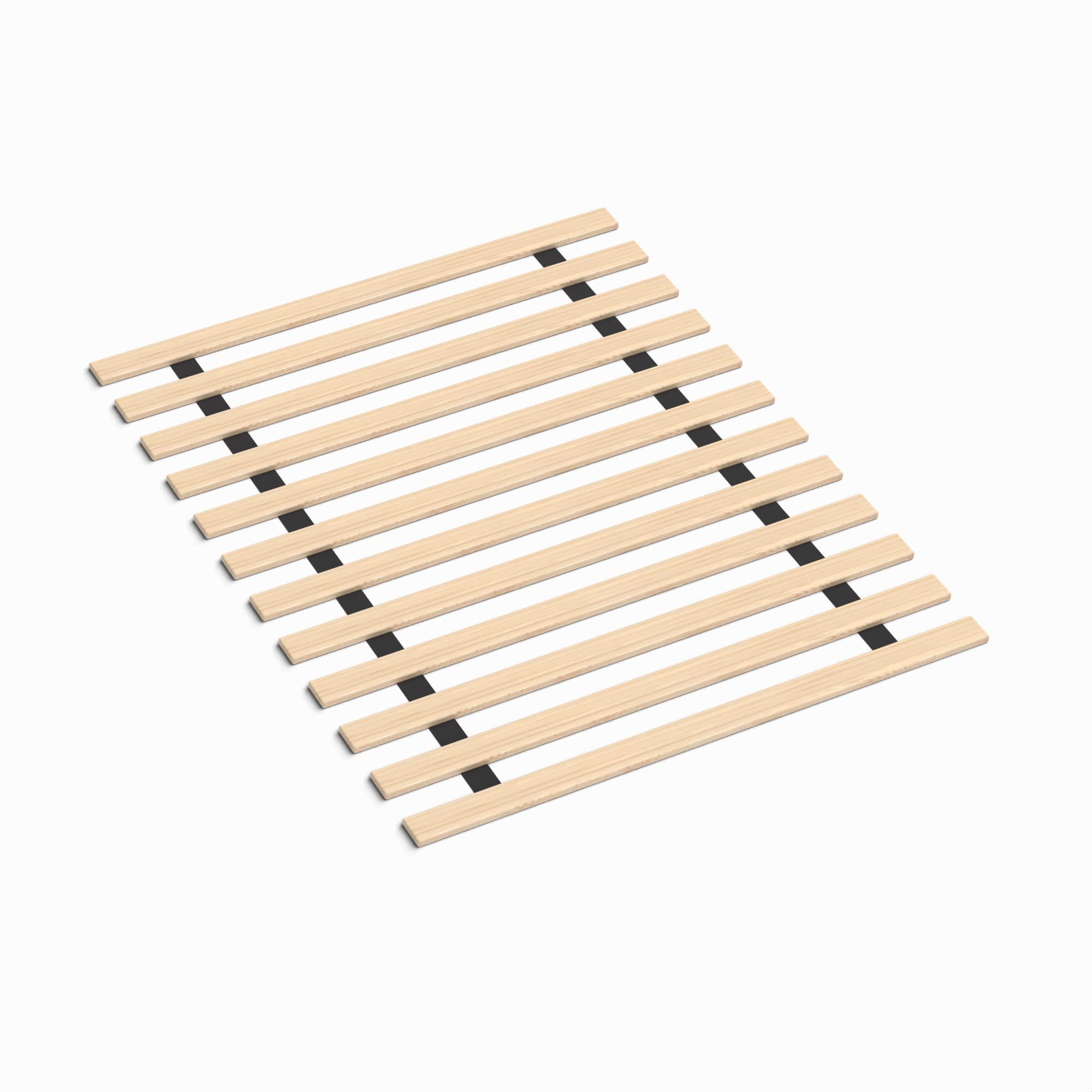 Continental Sleep bunkie board on a twin frame for added mattress support.