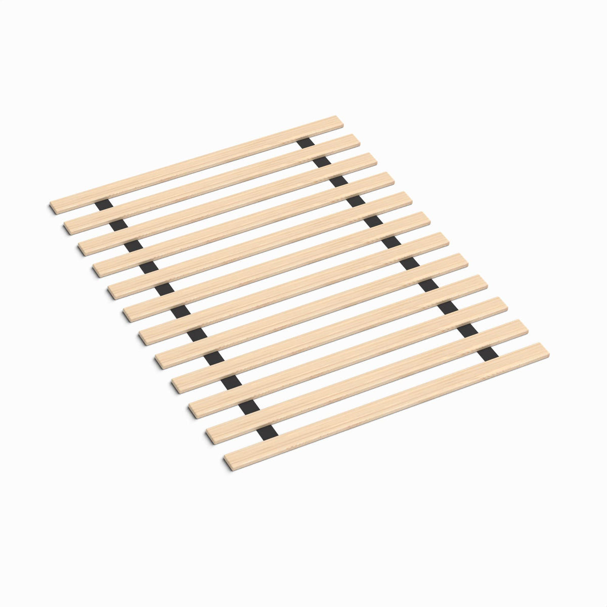 Continental Sleep bunkie board on a twin frame for added mattress support.