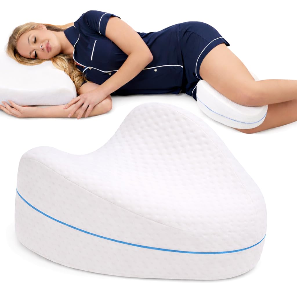 Contour Legacy leg pillow side sleeping improves leg alignment for restful nights.