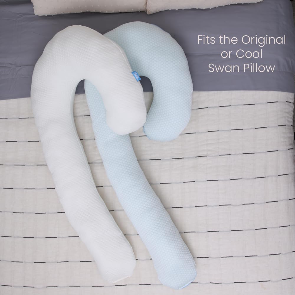 Contour Swan Pillowcase breathable fabric helps regulate heat during the night