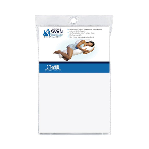 Contour Swan Pillowcase white pack for a clean, breathable night