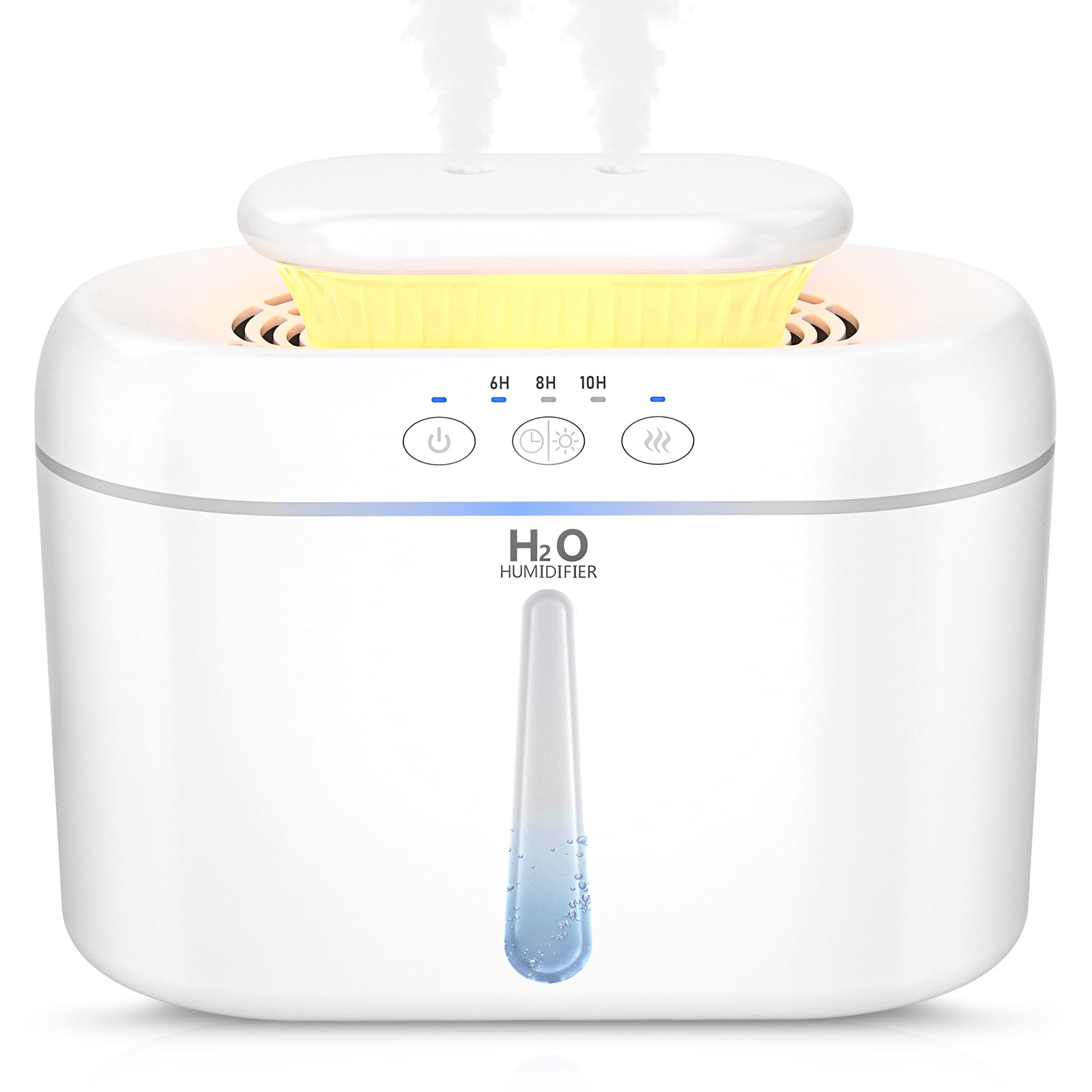 COO humidifier top-fill design for easy refill and mess-free setup