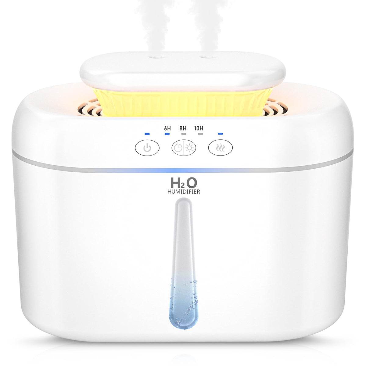 COO humidifier top-fill design for easy refill and mess-free setup