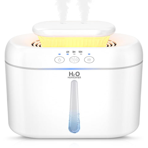 COO humidifier top-fill design for easy refill and mess-free setup