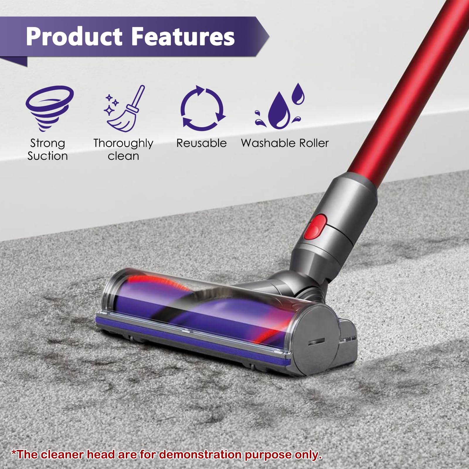 Coodss easy disassembly button enables fast roller maintenance.