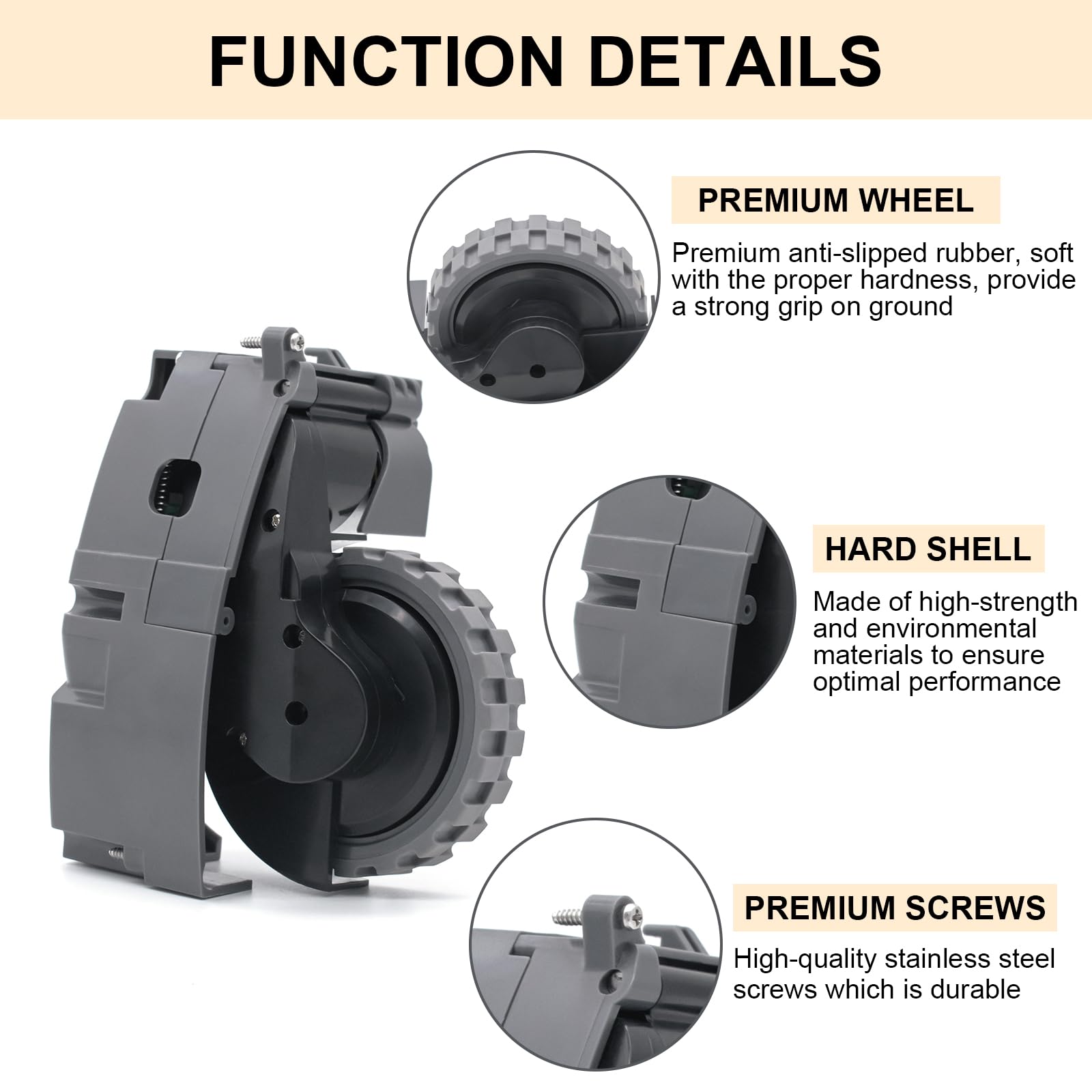 Coodss two-drive-wheel replacement pack provides a complete upgrade set.