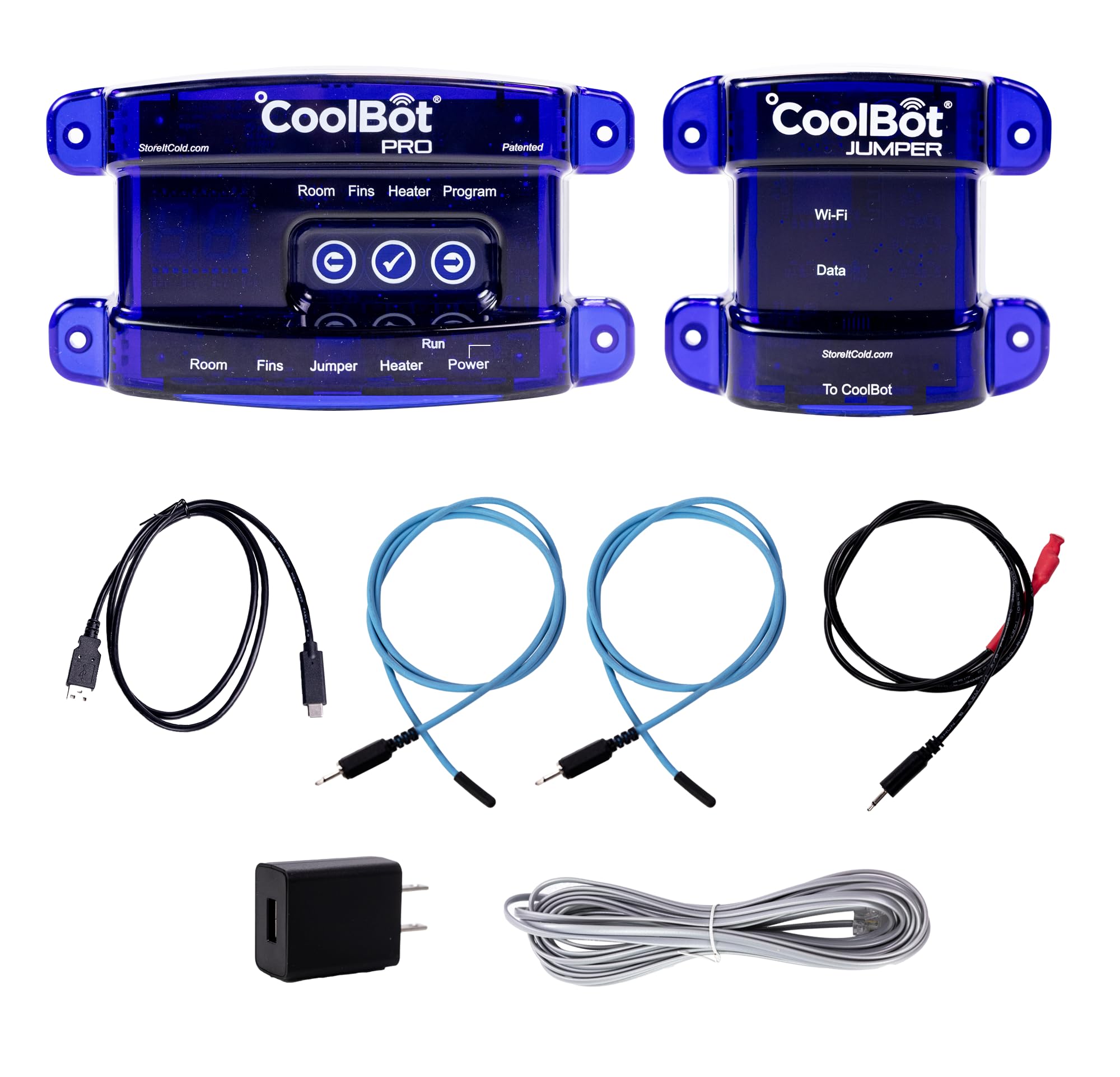 Side view of CoolBot Pro installation showcasing easy setup for a DIY walk-in cooler