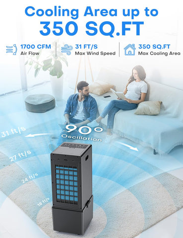 COOLECH 12-hour timer helps schedule cooling around your day