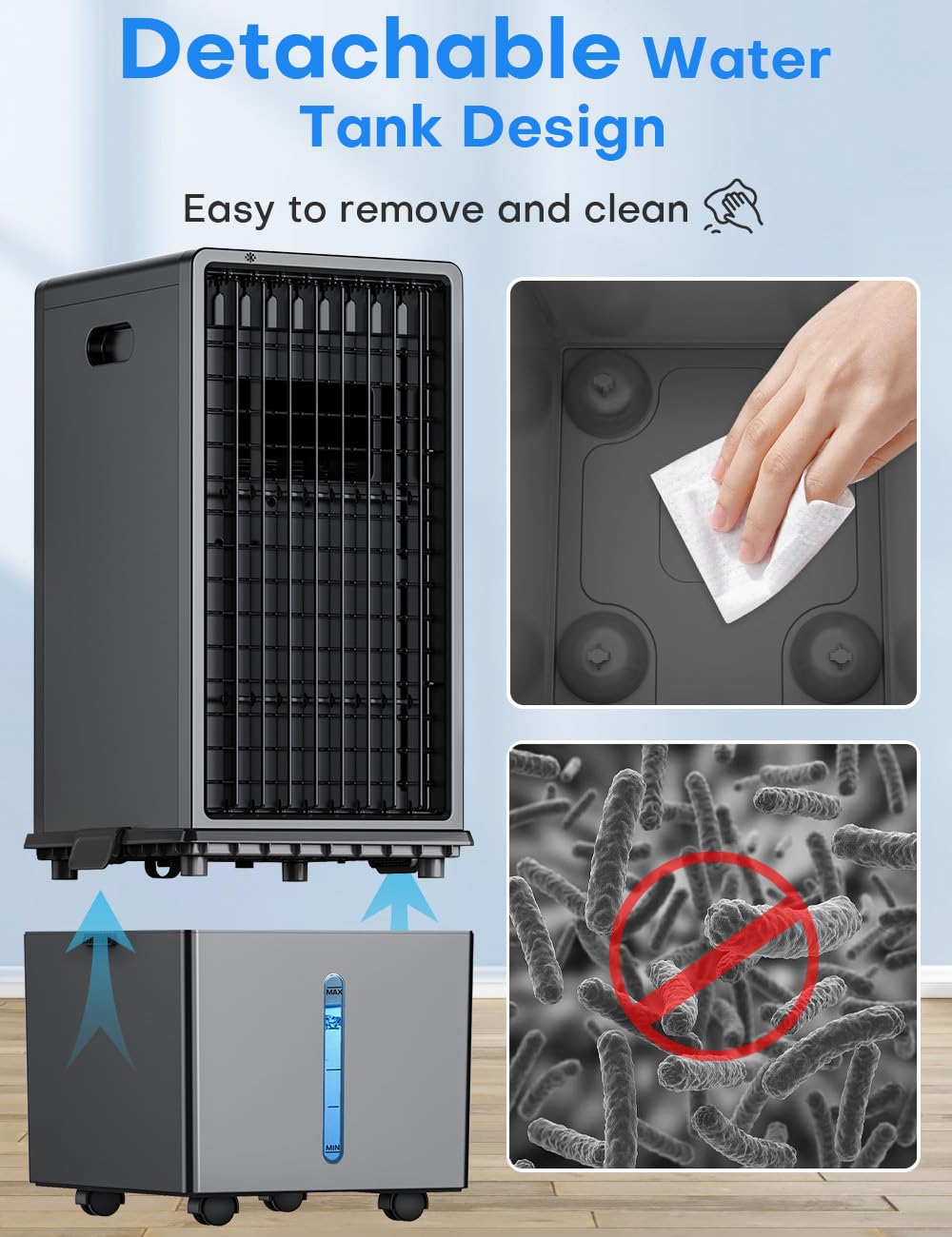 COOLECH 1700 CFM airflow delivers strong, wide-reaching cooling