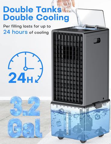 COOLECH four modes and four speeds offer customizable comfort in any room