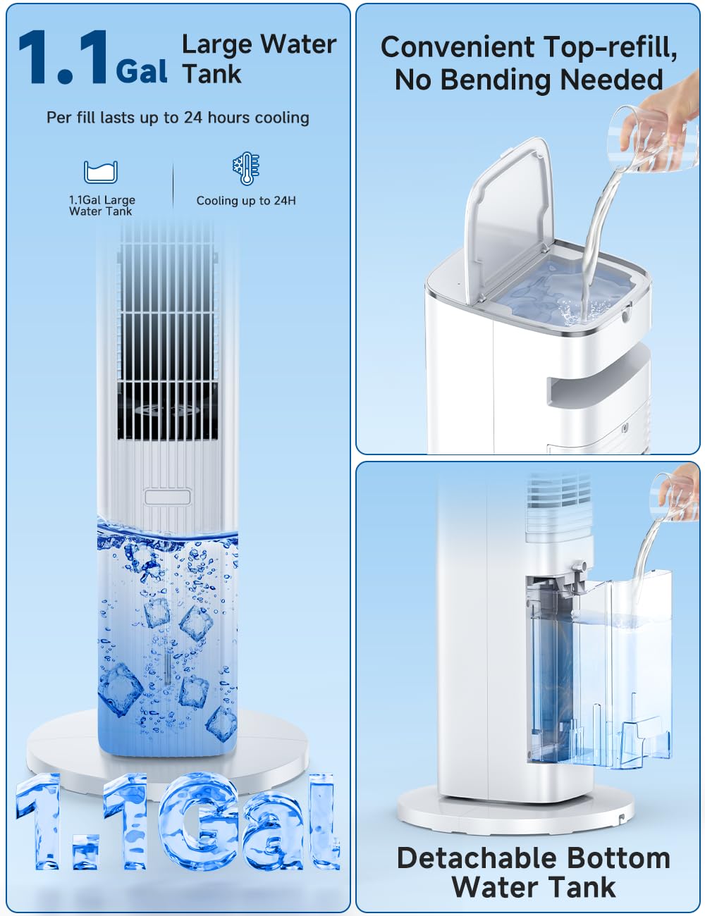 COOLECH remote control enabling convenient cooling from sofa or bed