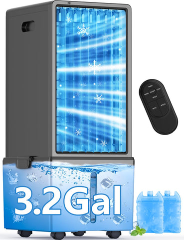 COOLECH 4-in-1 windowless air conditioner LED panel for quick control and easy adjustments