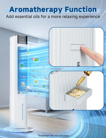 COOLECH dual water tanks for extended, easy-refill cooling sessions