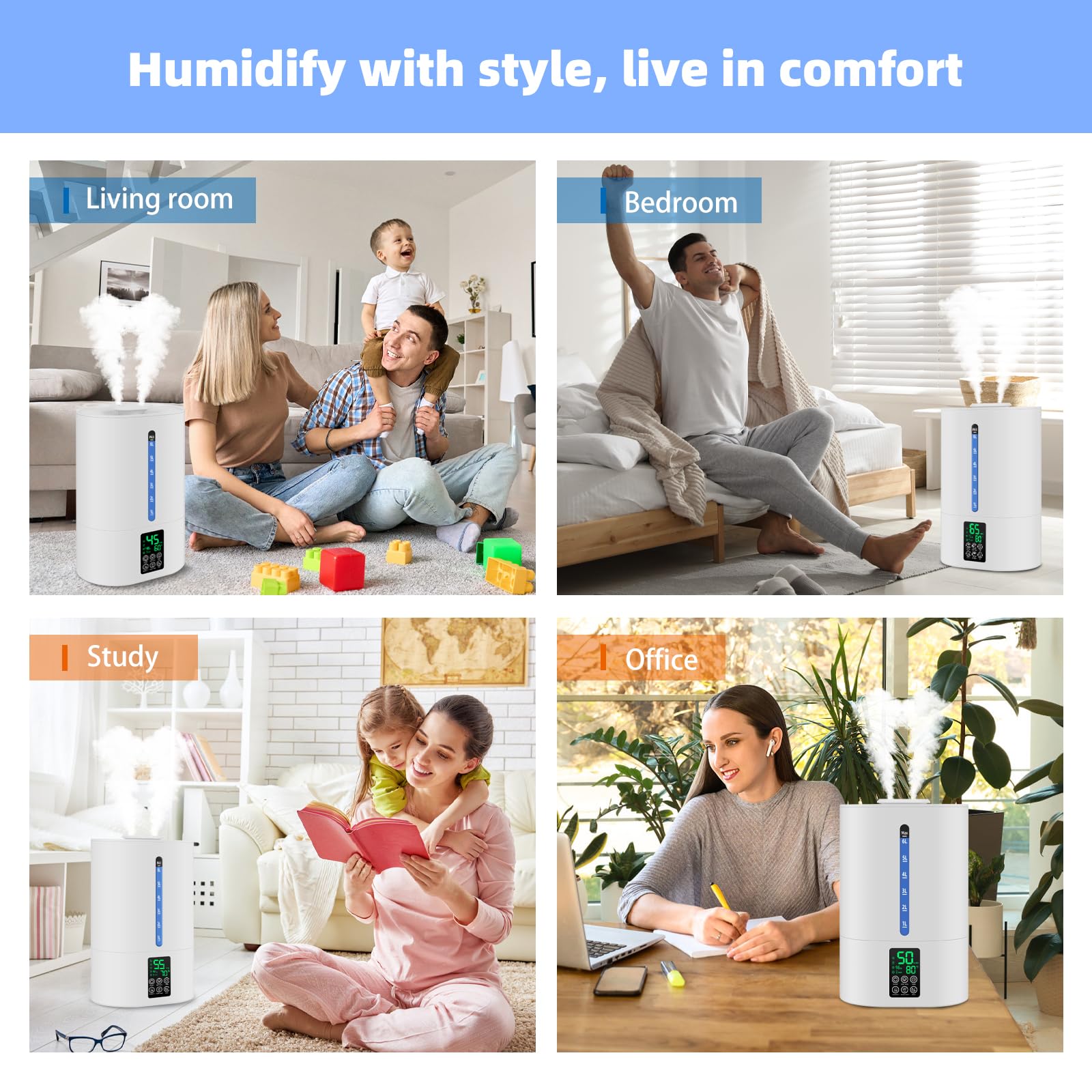 Coolfiqu essential oil diffuser adds aroma to your space.