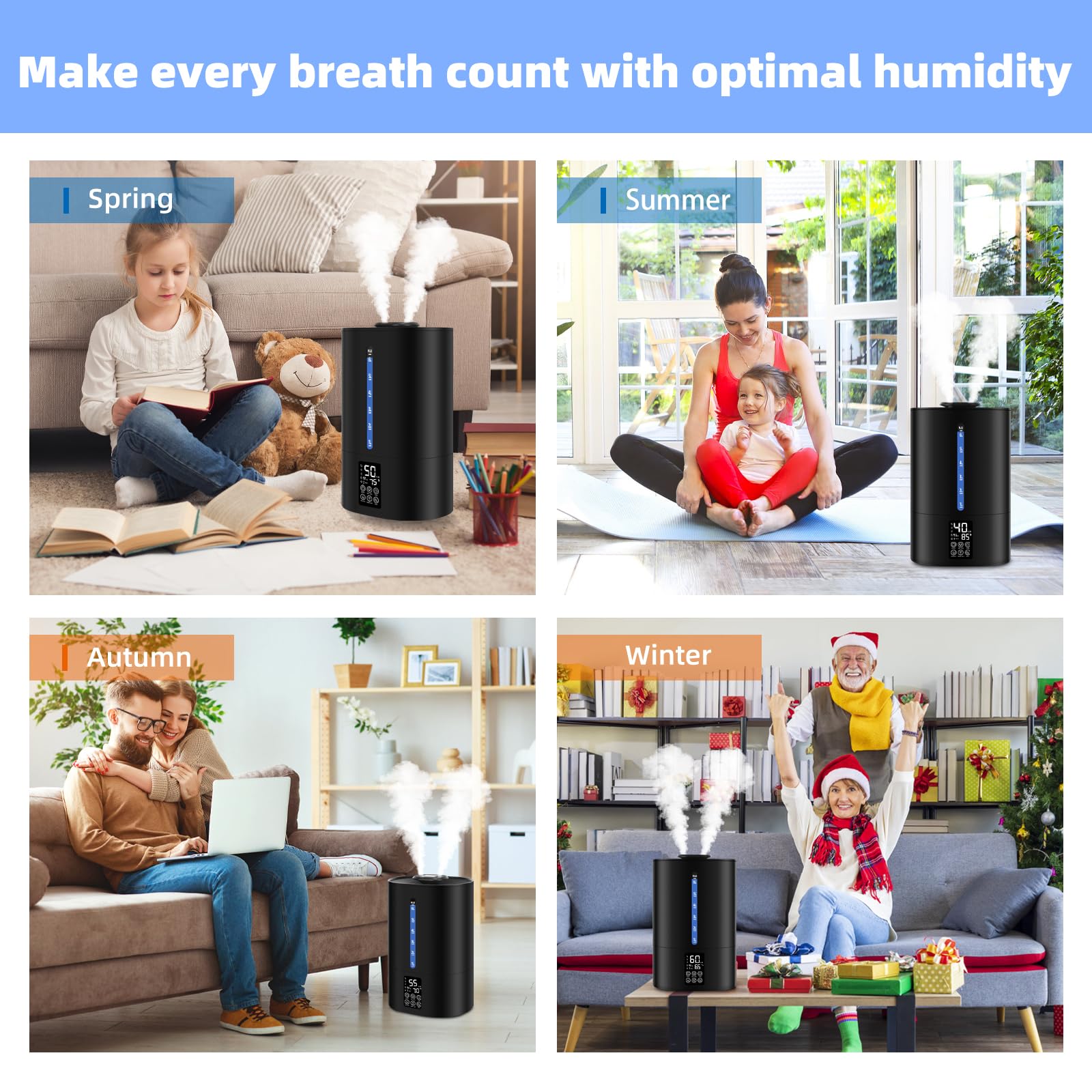 Coolfiqu essential oil diffuser adds fragrance to rooms.
