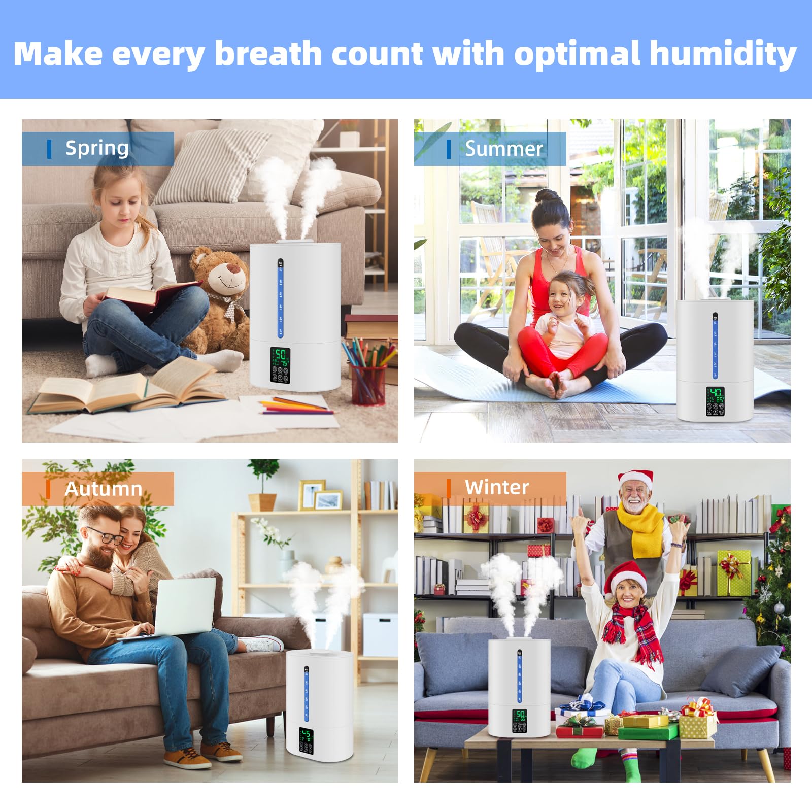 Coolfiqu ideal for babies and houseplants with adjustable mist.