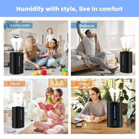 Coolfiqu essential oil diffuser feature adds ambient scent
