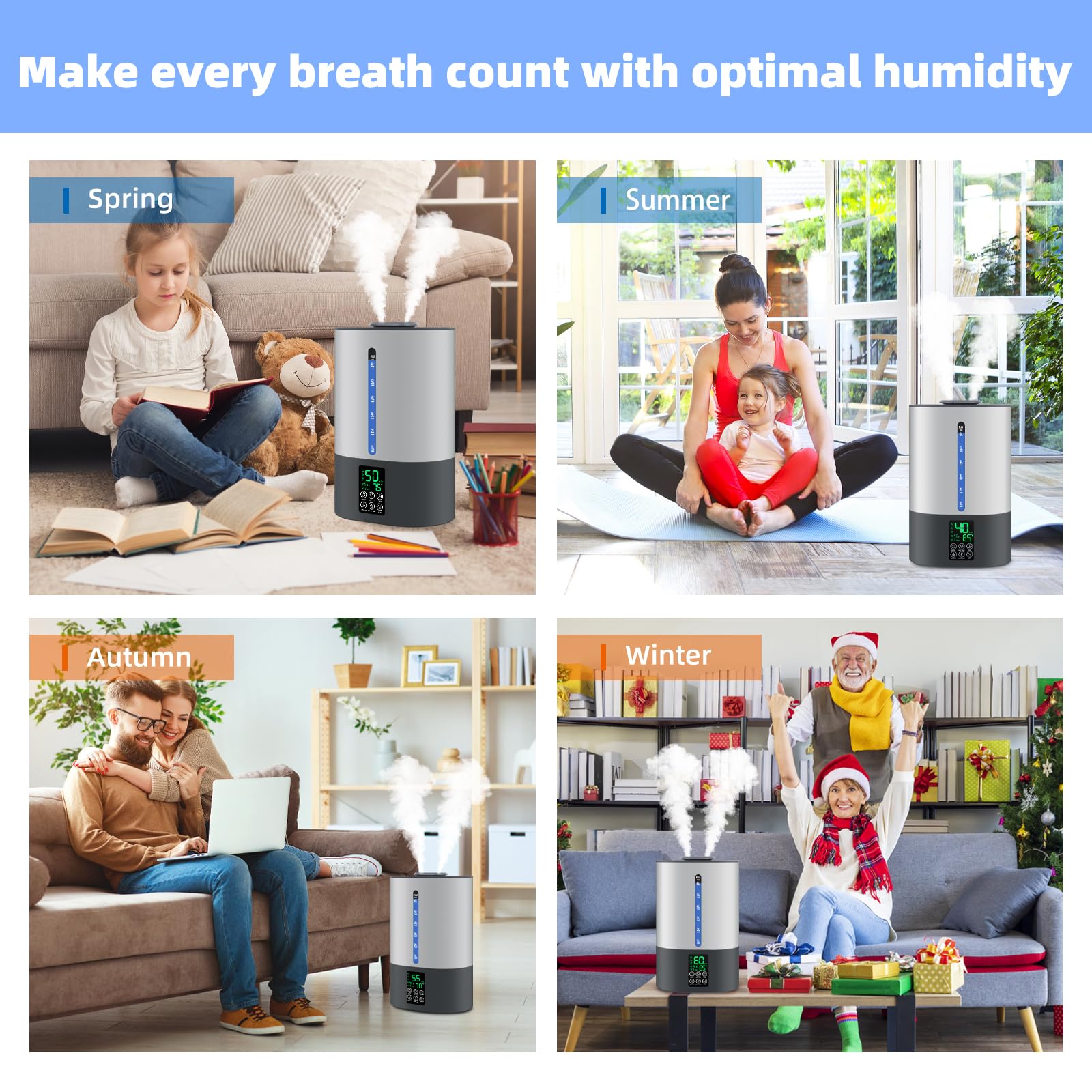Coolfiqu quiet operation suitable for baby rooms and desks