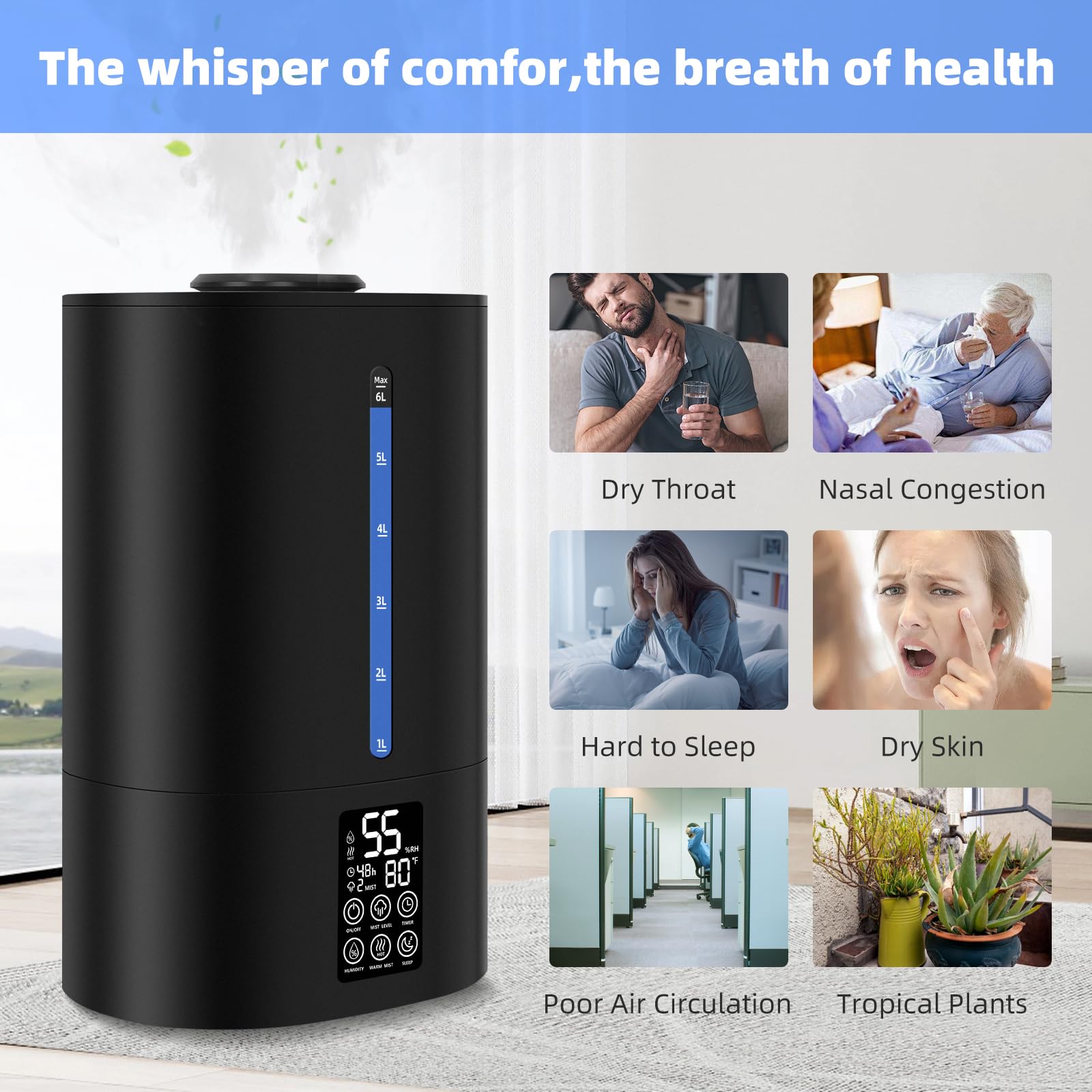 Coolfiqu sleep mode keeps lights off for night rest.