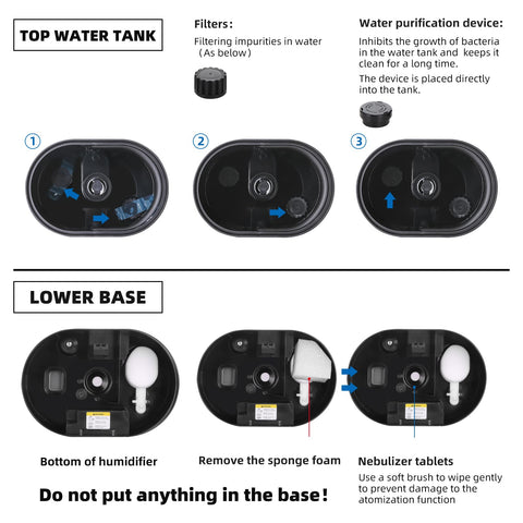 Coolfiqu warm and cool mist options for year-round comfort.