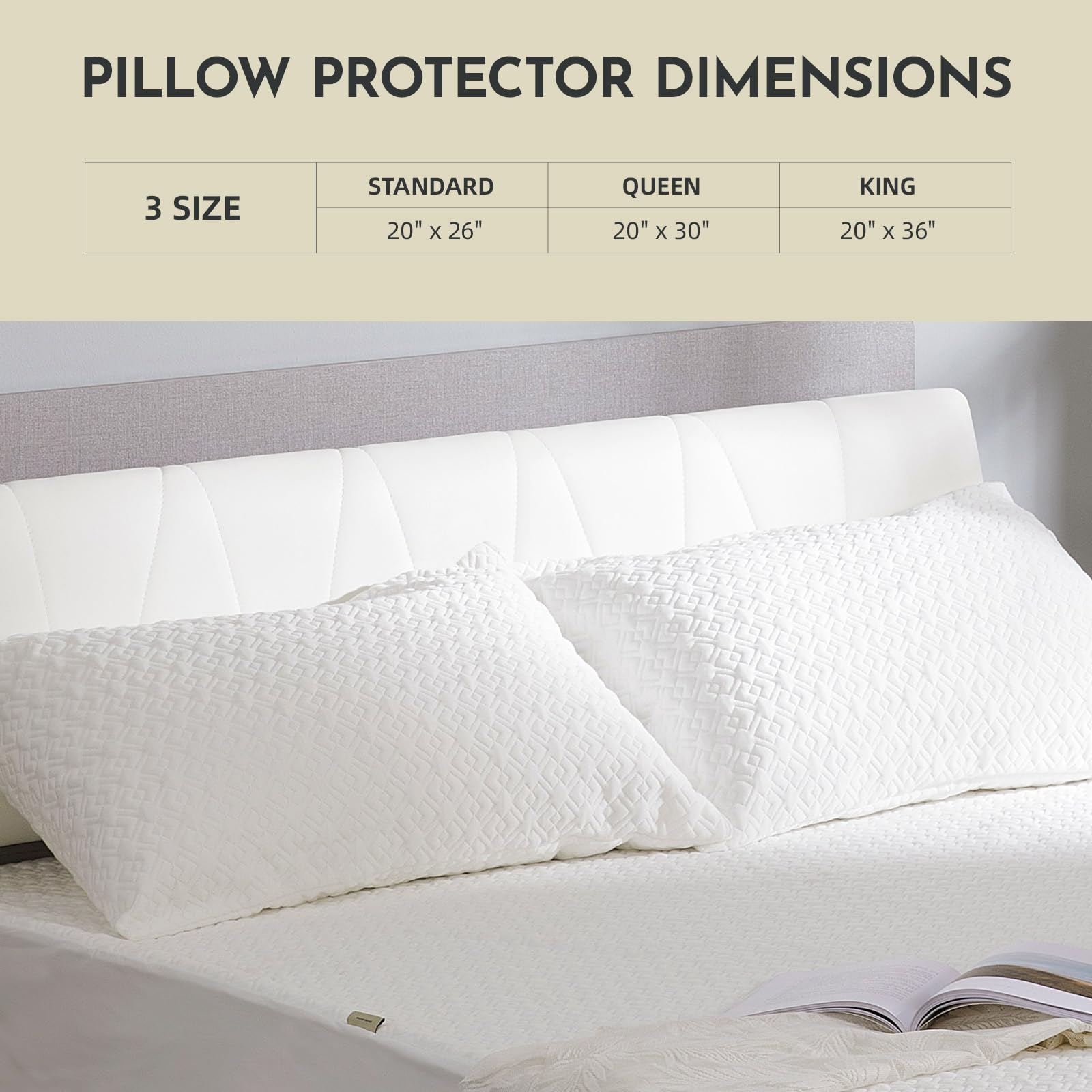CoolShields auto-lock-zipper ensures secure coverage against dust and allergens.