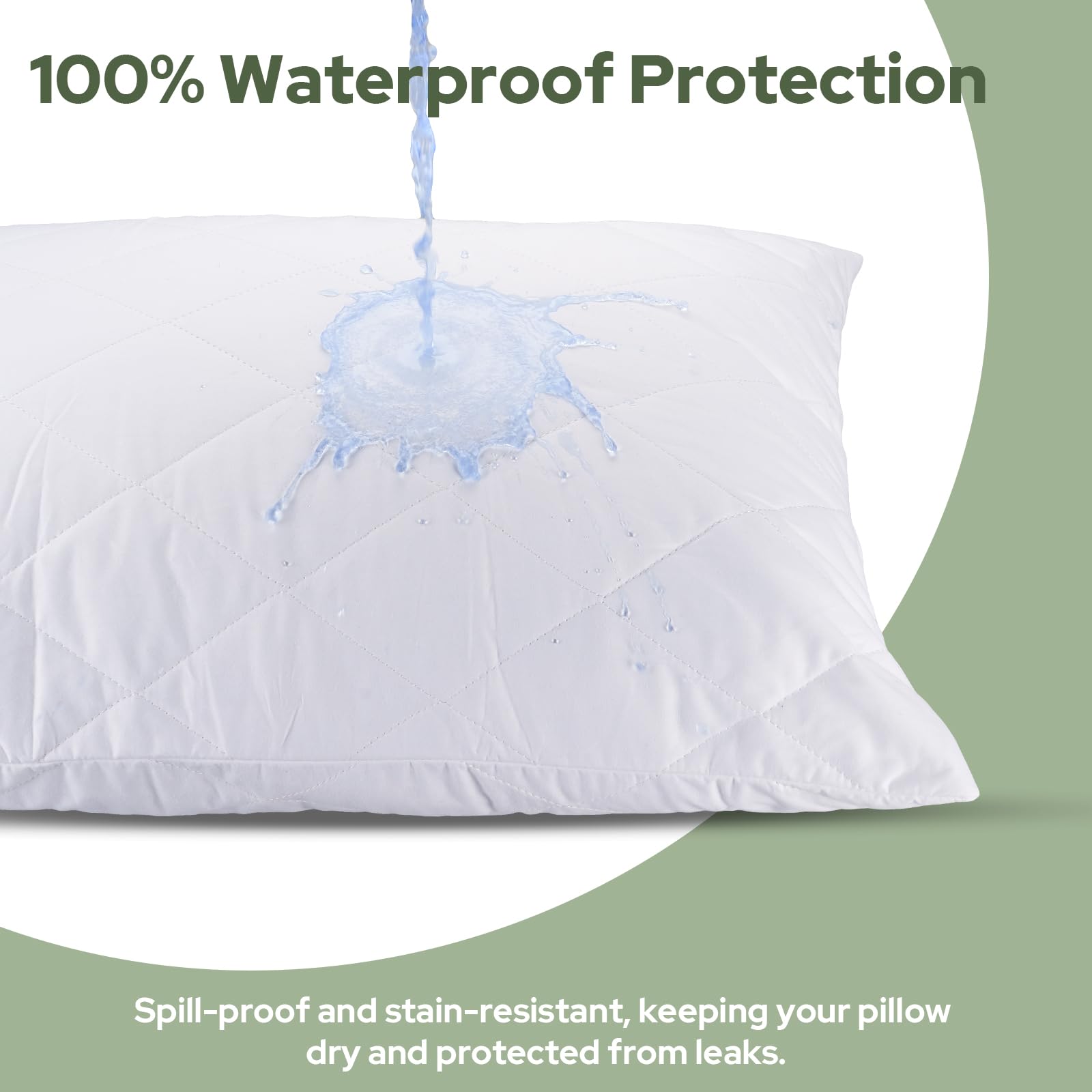 CoolShields pillow protector noiseless fabric minimizes disturbance during rest.