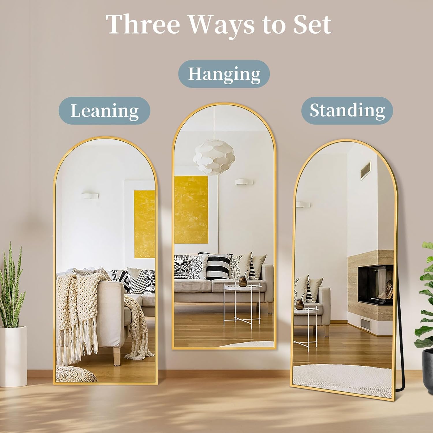 Coomily securely packaged mirror protects during transit for reliable delivery.