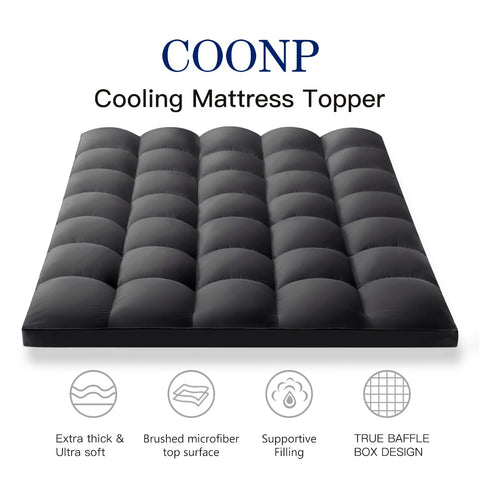 COONP King Topper cooling surface promotes airflow for cooler nights.