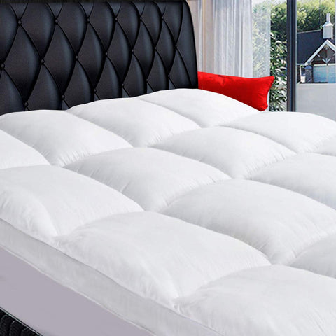 COONP King Mattress Topper pillowtop closeup showing plush comfort