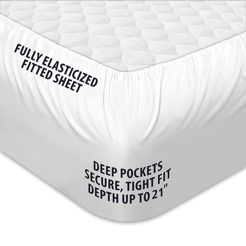 COONP Queen Topper elastic deep-pocket fit keeps topper in place.