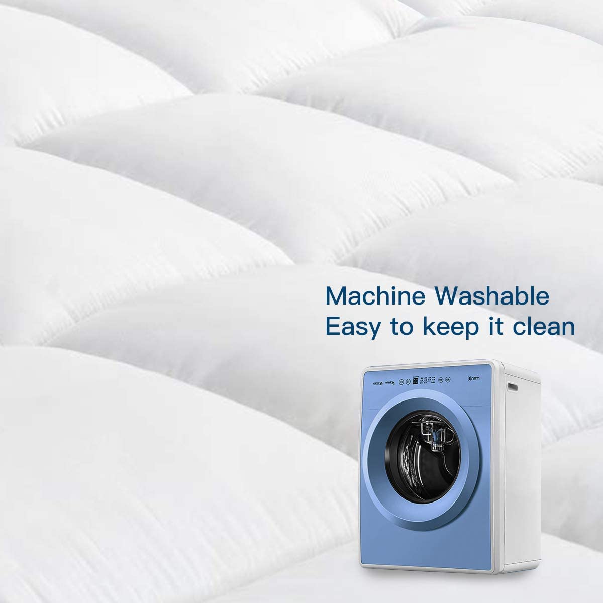 COONP Twin XL topper fits 8-21 inch deep mattresses securely.