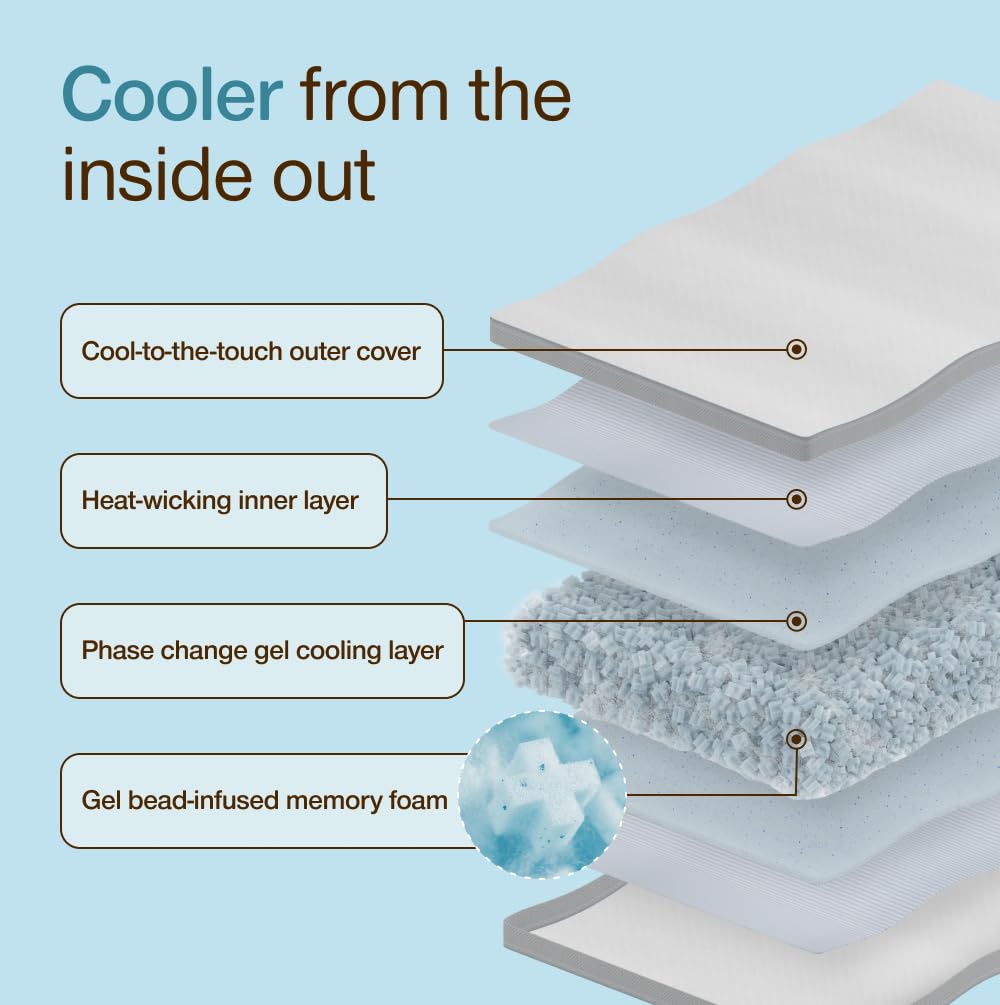 Coop Home Goods Cool+ cool-to-the-touch outer cover shown in hand