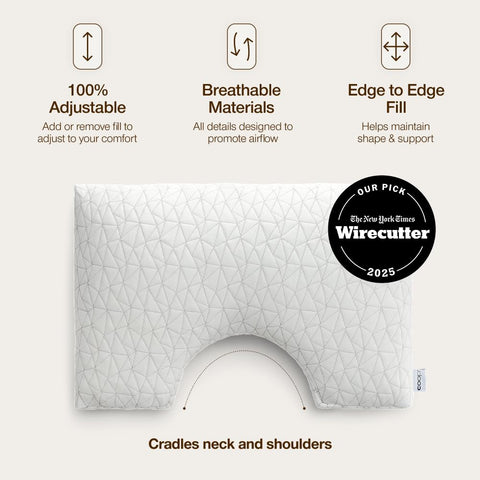 Coop Home Goods memory-foam-core provides responsive support and plush feel.