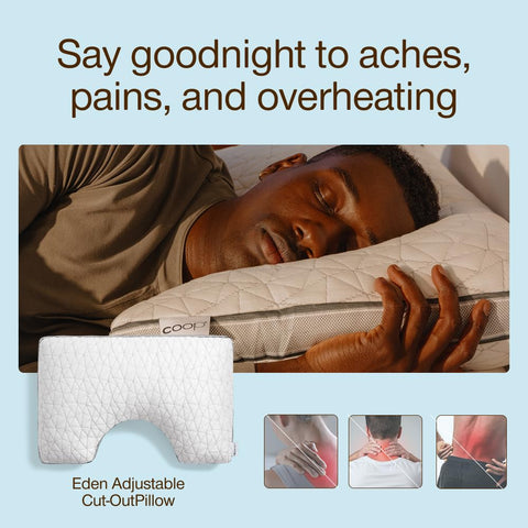 Queen-size Eden Cut-Out Pillow with medium-soft feel for contour and support
