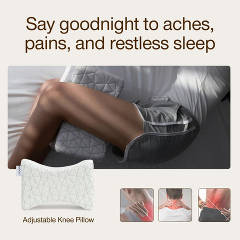 Coop Home Goods ergonomic contoured design supports hips and spine during sleep