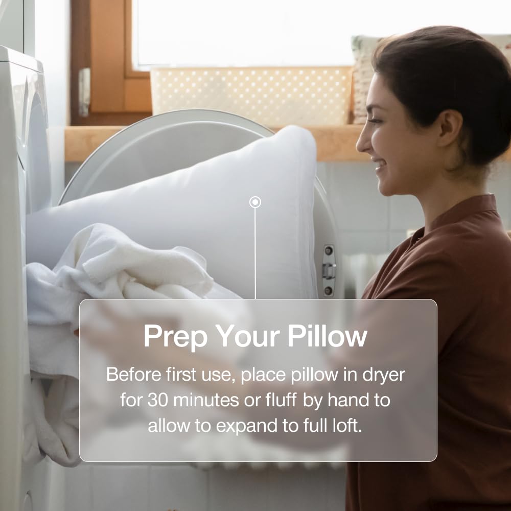Coop Home Goods Essence cooling pillow packaging highlighting value