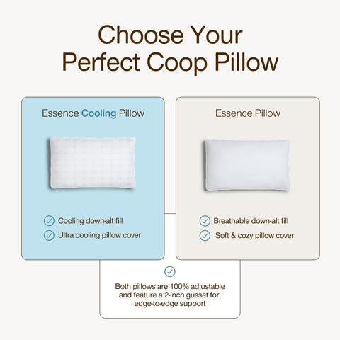 Coop Home Goods Essence provides heat-friendly comfort for hot sleepers.