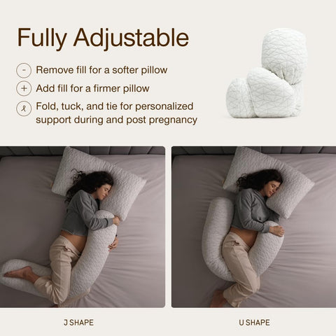 Close-up of memory foam and microfiber fill in the Coop pillow.