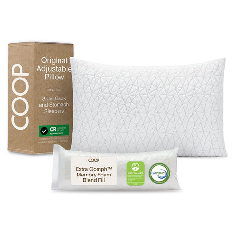 Coop Home Goods Original Pillow cover close-up with breathable Lulltra fabric for cooling comfort