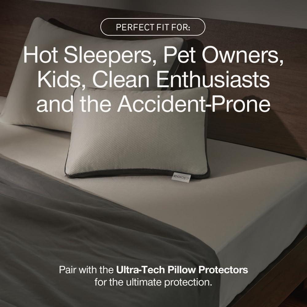 Coop Home Goods Ultra-Tech fits up to 18 inches twin image for deep mattresses.