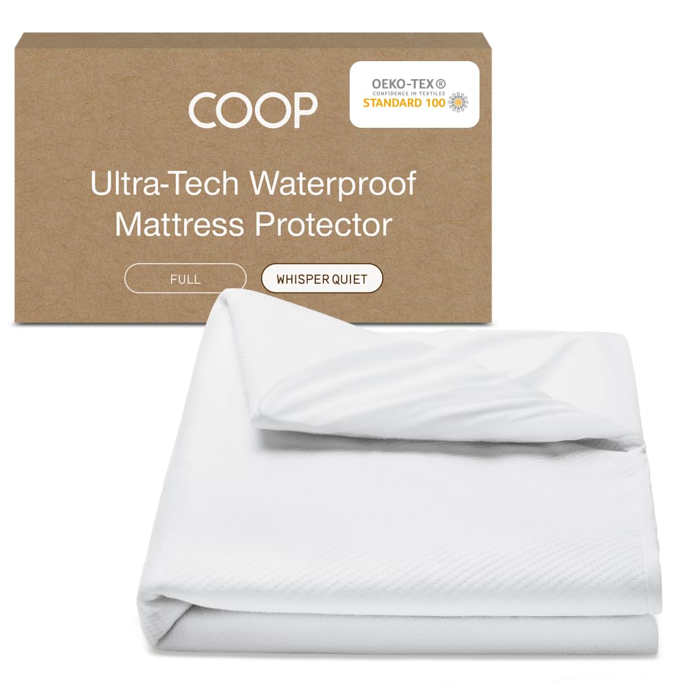 Coop Home Goods Ultra-Tech top layer waterproof protector guarding against spills