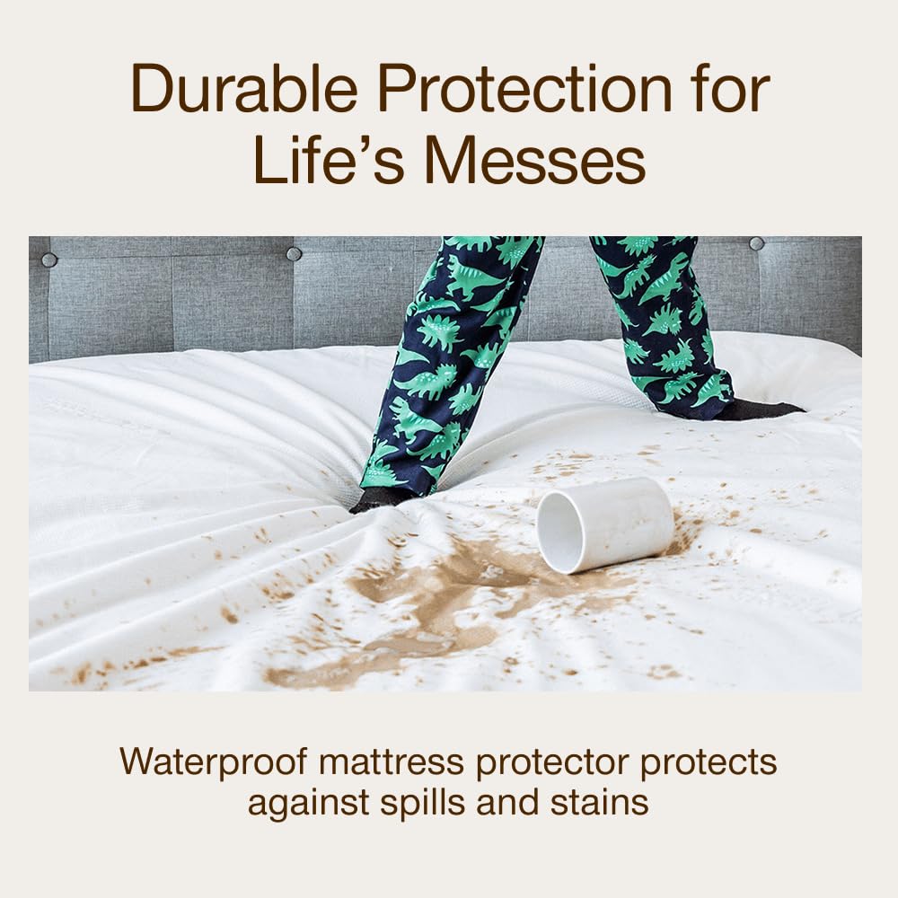 Coop Home Goods Ultra-Tech King Mattress Protector fits up to 18 inches deep