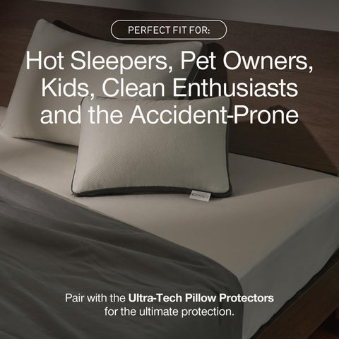 Coop Home Goods Ultra-Tech King Mattress Protector machine washable for easy care
