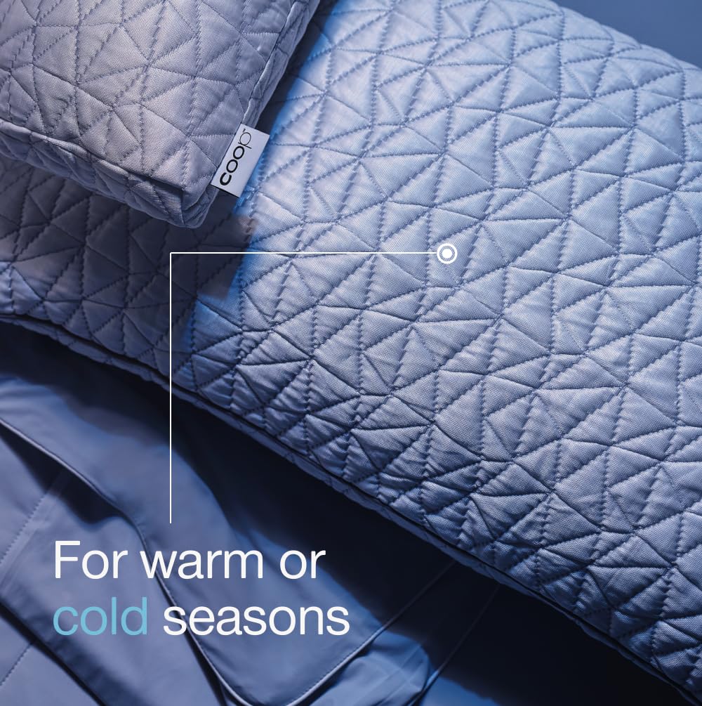 Coop Home Goods breathable pillowcase designed for easy machine washing.